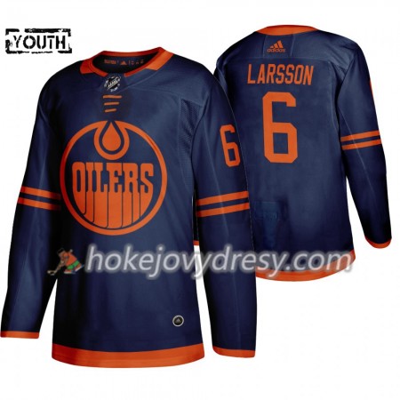 Dětské Hokejový Dres Edmonton Oilers Adam Larsson 6 Adidas 2019-2020 Modrý Authentic